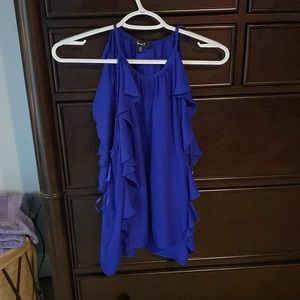 Blue Spaghetti Strap Blouse, Size Small, Never Been Worn